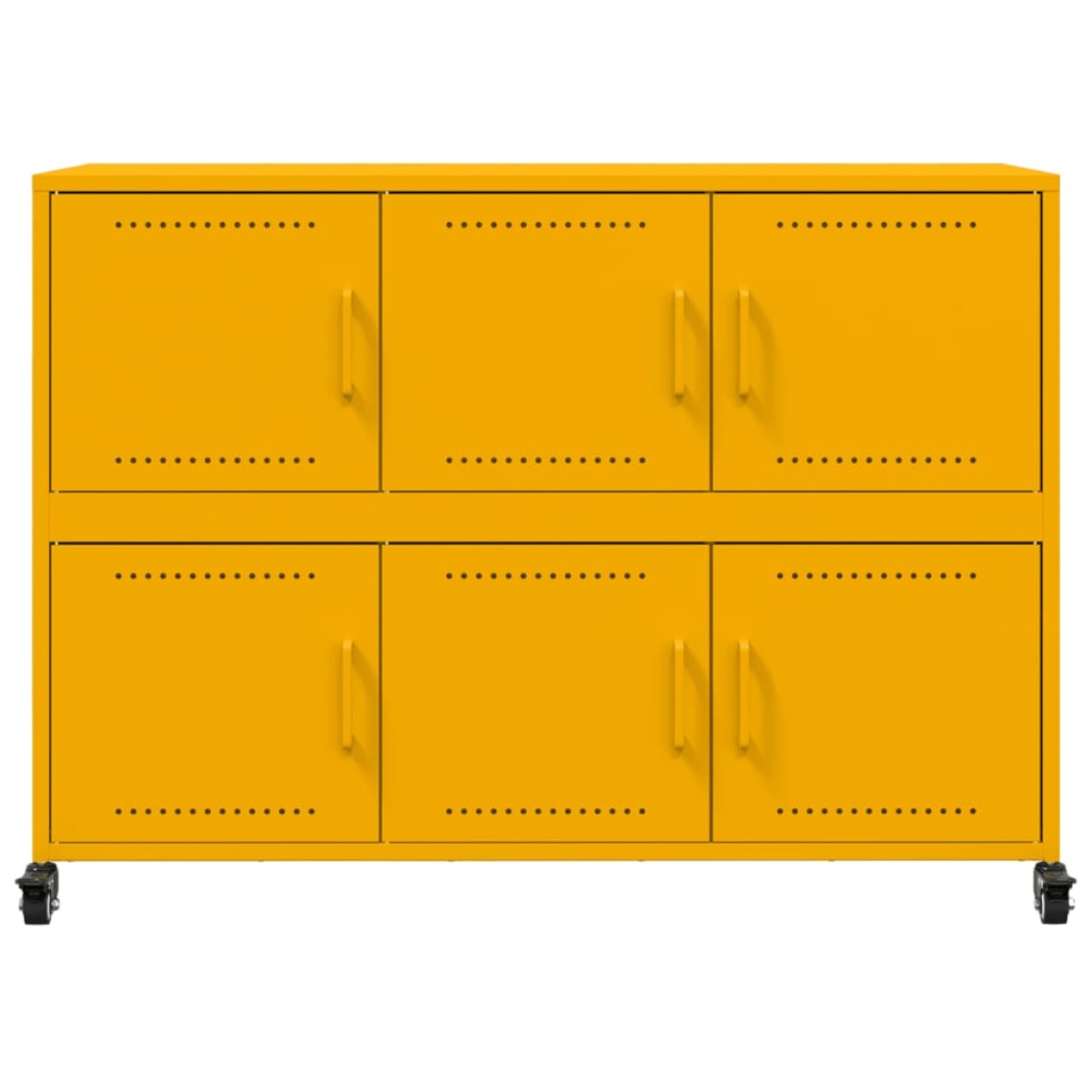 vidaXL Ντουλάπι Μουσταρδί 100,5x39x72 εκ. από Ατσάλι