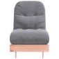 vidaXL Καναπές Κρεβάτι Futon/Στρώμα 60x206x11 Μασίφ Ξύλο Ψευδοτσούγκα