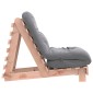 vidaXL Καναπές Κρεβάτι Futon/Στρώμα 60x206x11 Μασίφ Ξύλο Ψευδοτσούγκα