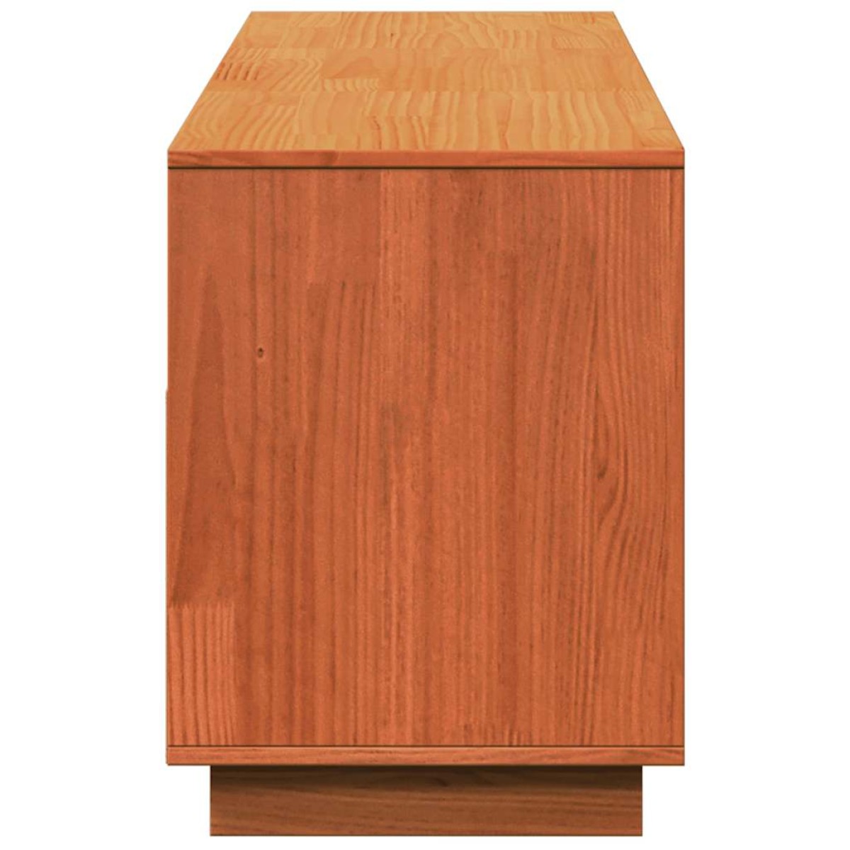 vidaXL Έπιπλο Τηλεόρασης Καφέ Κεριού 140x37x50 εκ. Μασίφ Ξύλο Πεύκου