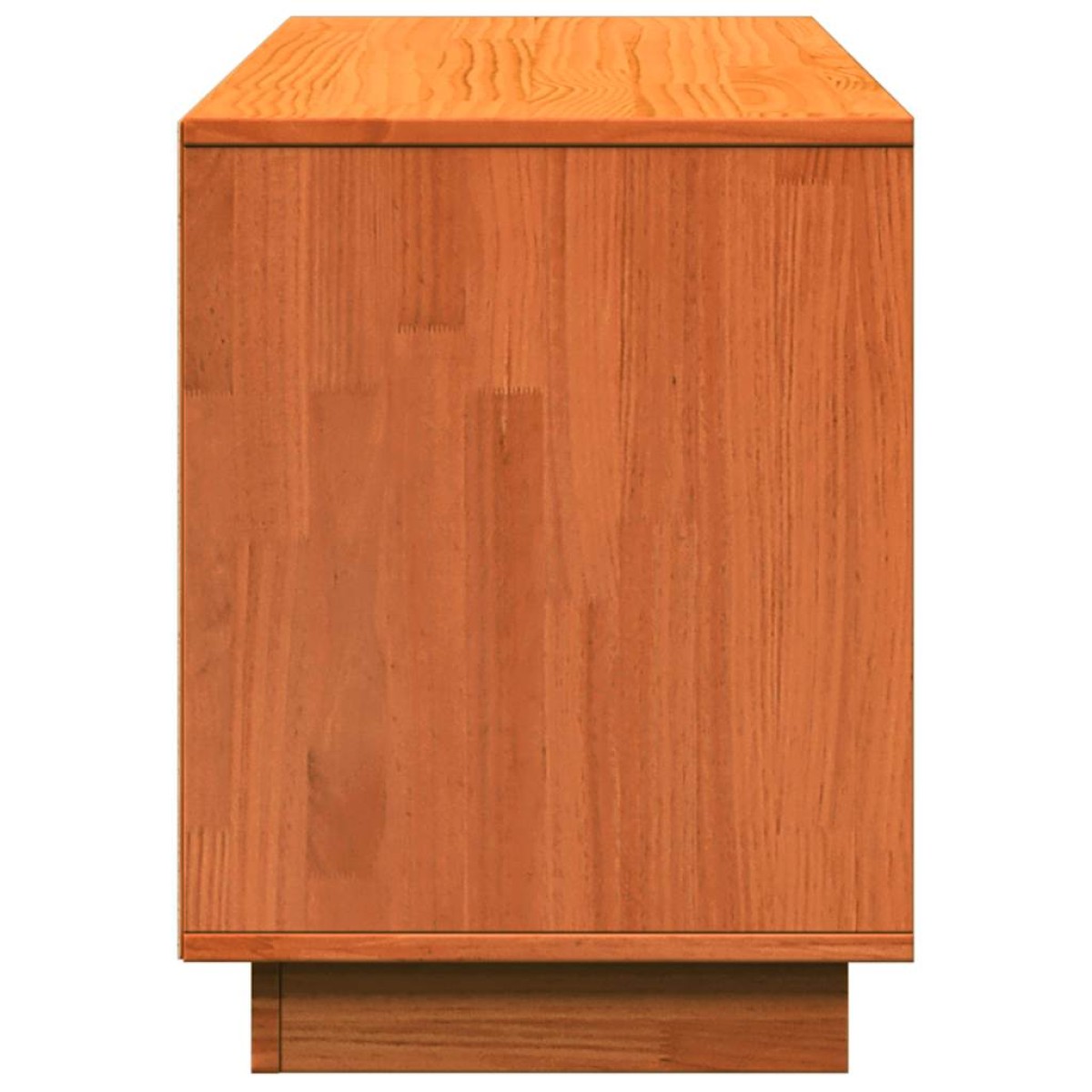 vidaXL Παπουτσοθήκη Καφέ Κεριού 110 x 34 x 45 εκ. Μασίφ Ξύλο Πεύκου