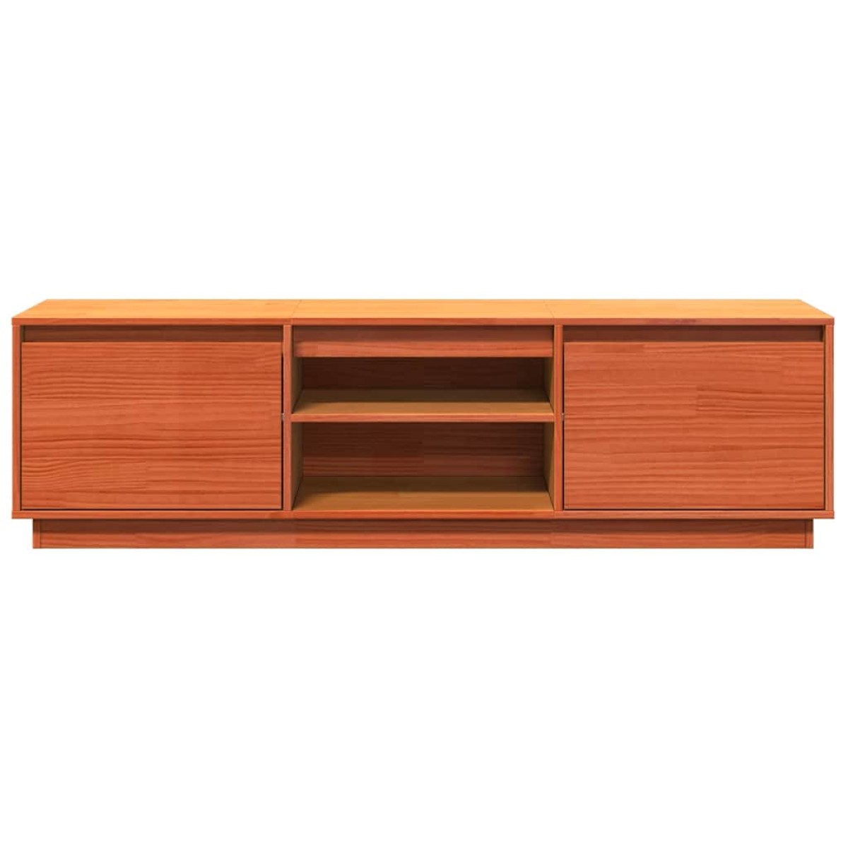 vidaXL Έπιπλο Τηλεόρασης Καφέ Μελί 140x35x40 εκ. από Μασίφ Ξύλο Πεύκου
