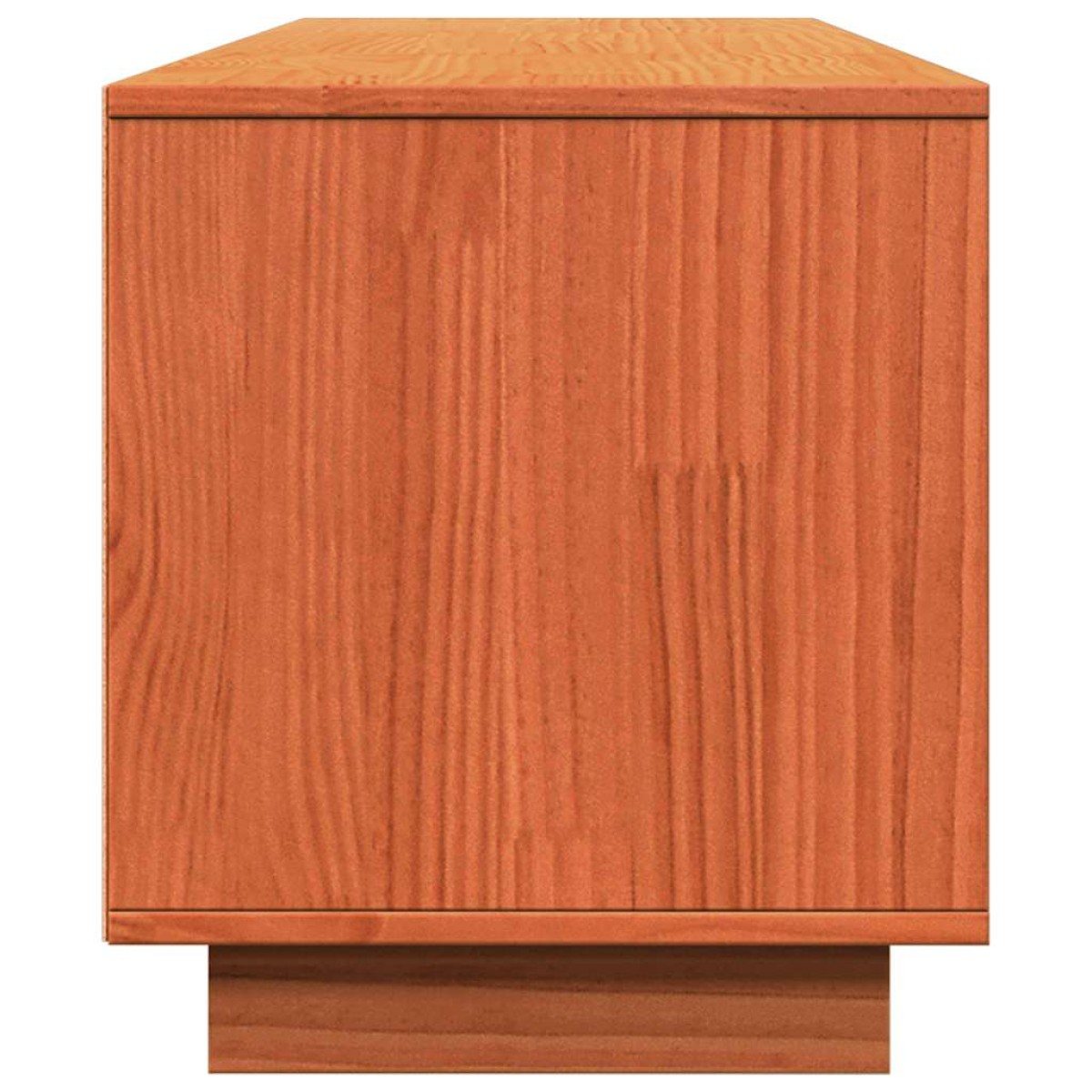 vidaXL Έπιπλο Τηλεόρασης Καφέ Μελί 140x35x40 εκ. από Μασίφ Ξύλο Πεύκου