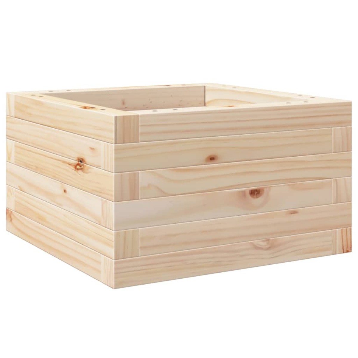 vidaXL Ζαρντινιέρα Κήπου 40x40x23 εκ από Μασίφ Ξύλο Πεύκου