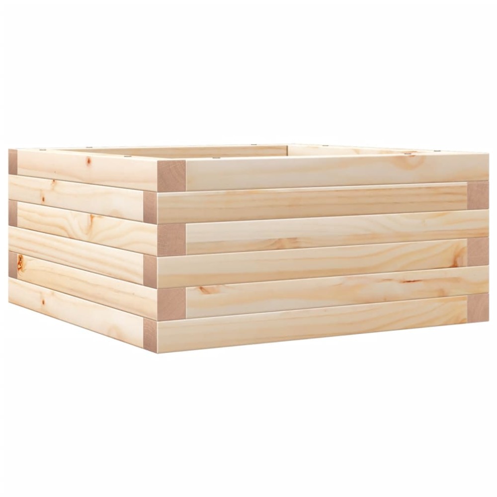 vidaXL Ζαρντινιέρα Κήπου 50x50x23 εκ από Μασίφ Ξύλο Πεύκου
