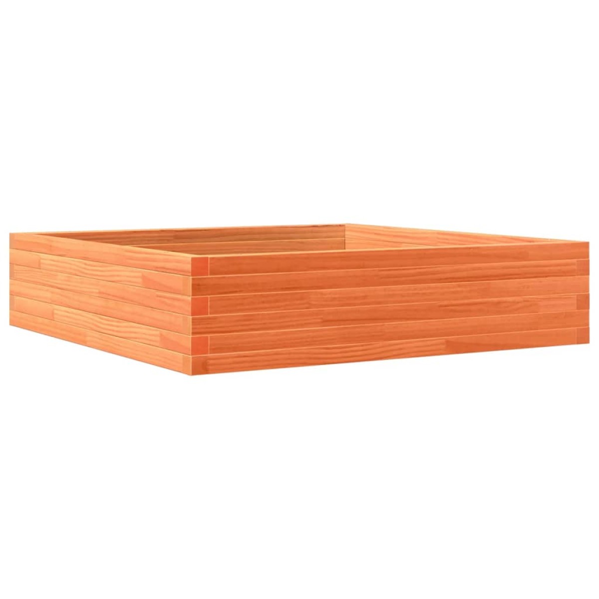 vidaXL Ζαρντινιέρα Καφέ Κεριού 100x100x23 εκ. από Μασίφ Ξύλο Πεύκου