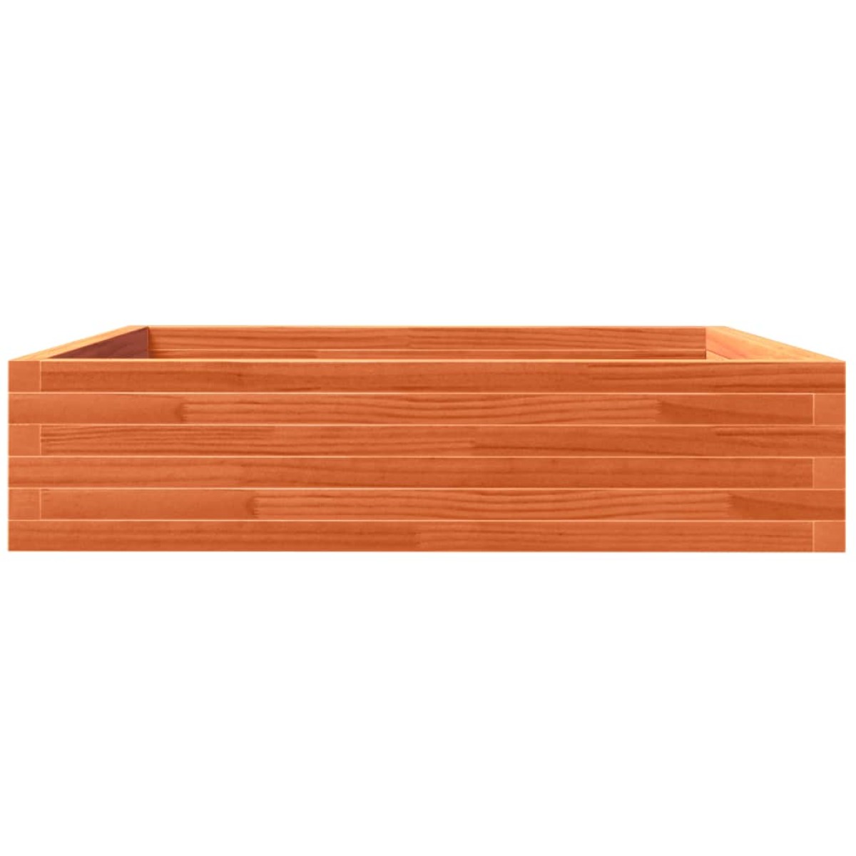 vidaXL Ζαρντινιέρα Καφέ Κεριού 100x100x23 εκ. από Μασίφ Ξύλο Πεύκου