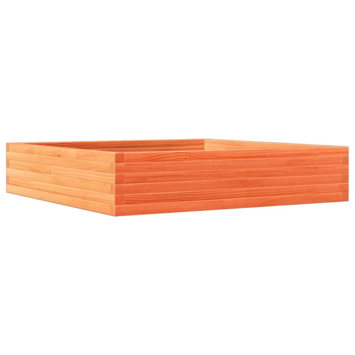 vidaXL Ζαρντινιέρα Καφέ Κεριού 110x110x23 εκ. από Μασίφ Ξύλο Πεύκου