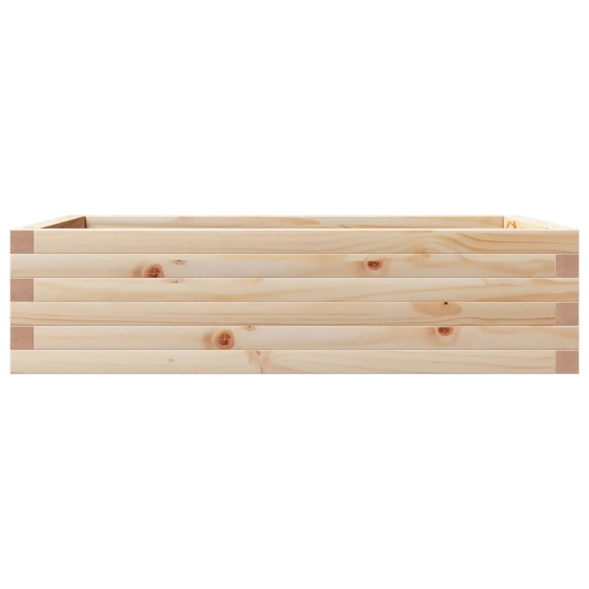 vidaXL Ζαρντινιέρα Κήπου 90x60x23 εκ από Μασίφ Ξύλο Πεύκου