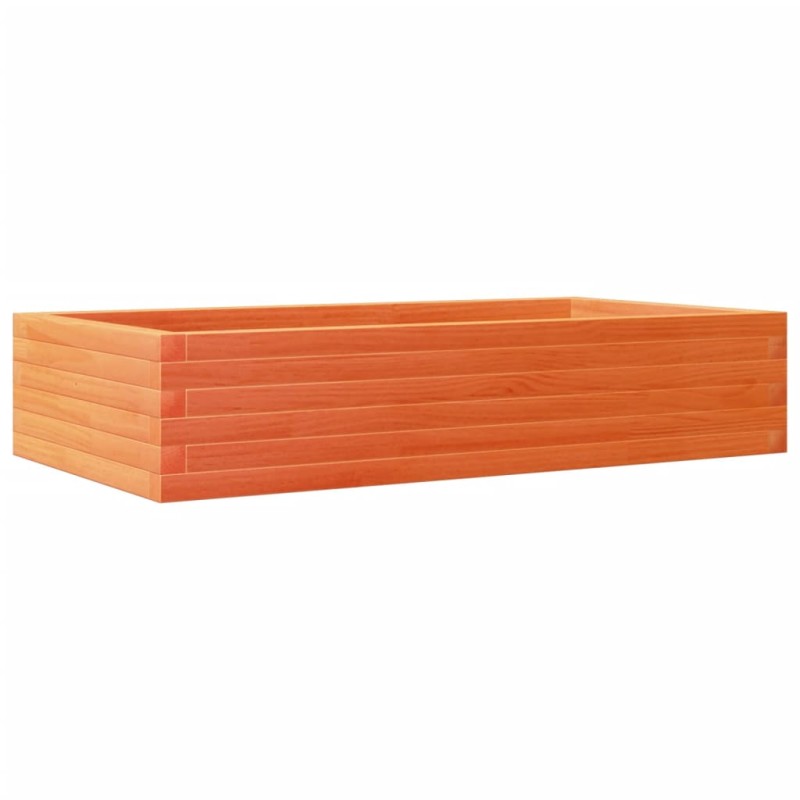 vidaXL Ζαρντινιέρα Καφέ Κεριού 110x60x23 εκ. από Μασίφ Ξύλο Πεύκου