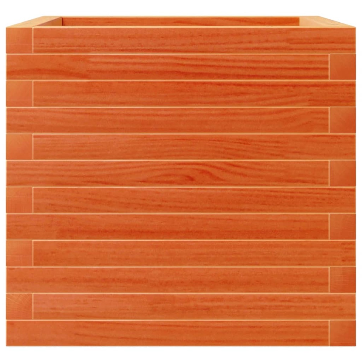 vidaXL Ζαρντινιέρα Καφέ Κεριού 50x50x45,5 εκ. από Μασίφ Ξύλο Πεύκου