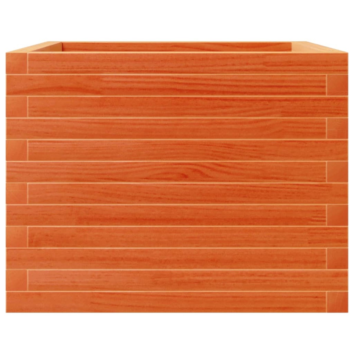 vidaXL Ζαρντινιέρα Καφέ Κεριού 60x60x45,5 εκ. από Μασίφ Ξύλο Πεύκου