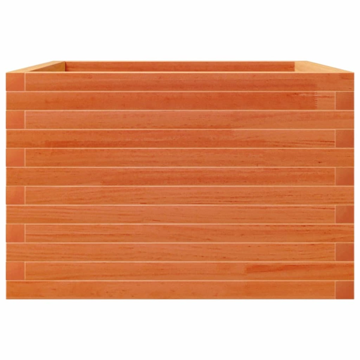 vidaXL Ζαρντινιέρα Καφέ Κεριού 70x70x45,5 εκ. από Μασίφ Ξύλο Πεύκου