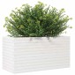 vidaXL Ζαρντινιέρα Κήπου Λευκή 90x40x45,5 εκ. από Μασίφ Ξύλο Πεύκου