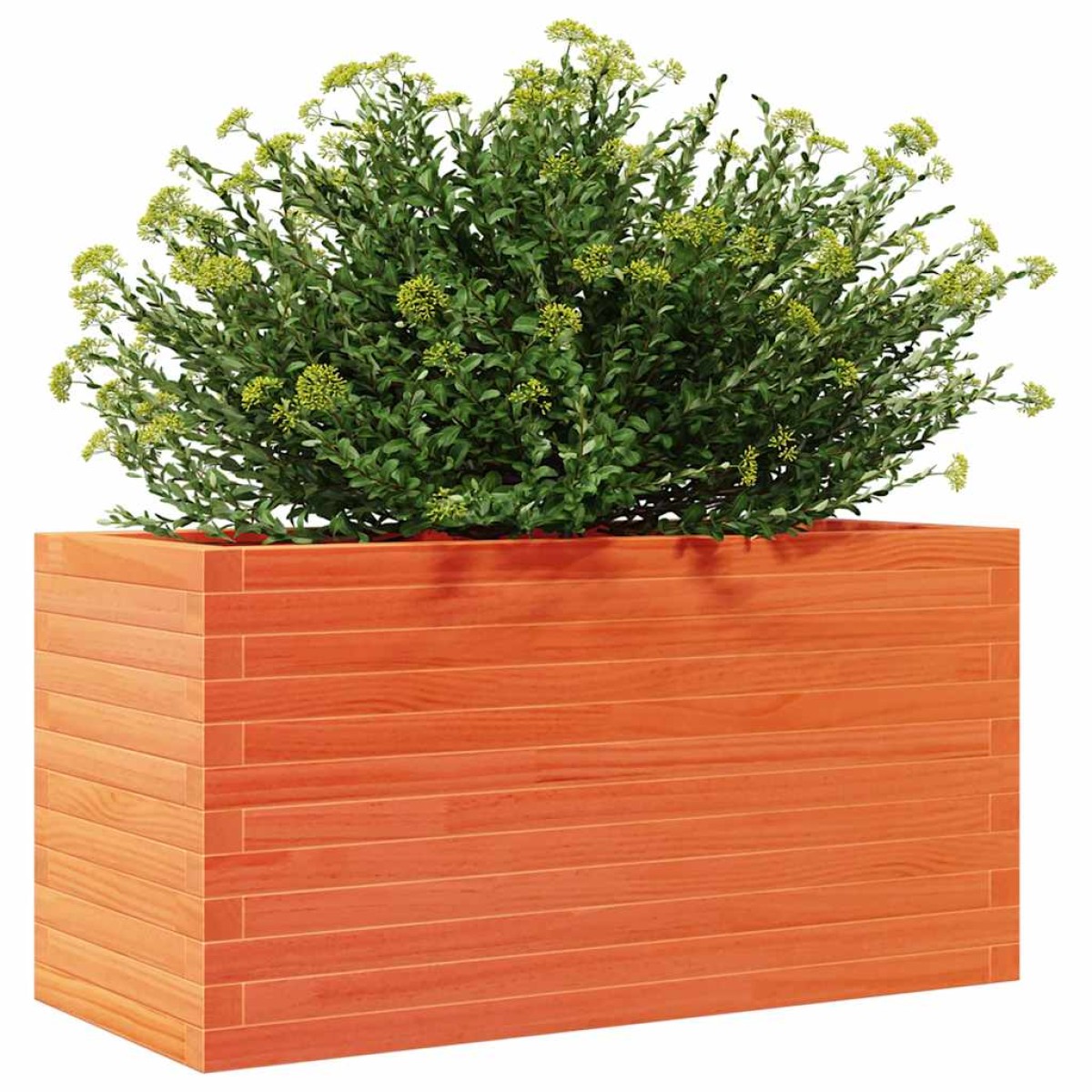 vidaXL Ζαρντινιέρα Καφέ Κεριού 90x40x45,5 εκ. από Μασίφ Ξύλο Πεύκου