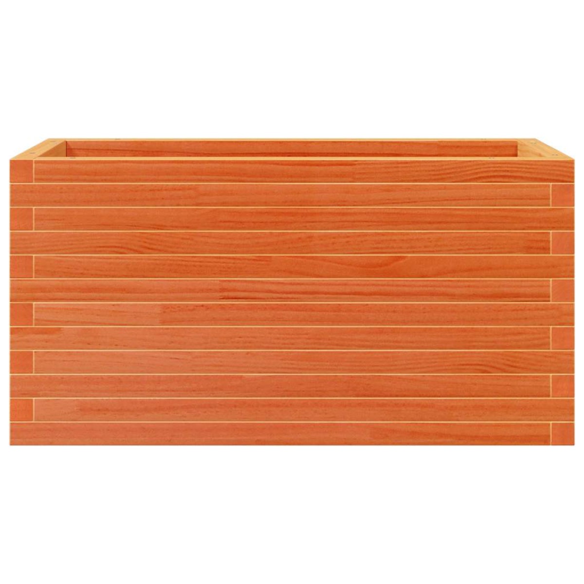 vidaXL Ζαρντινιέρα Καφέ Κεριού 90x40x45,5 εκ. από Μασίφ Ξύλο Πεύκου