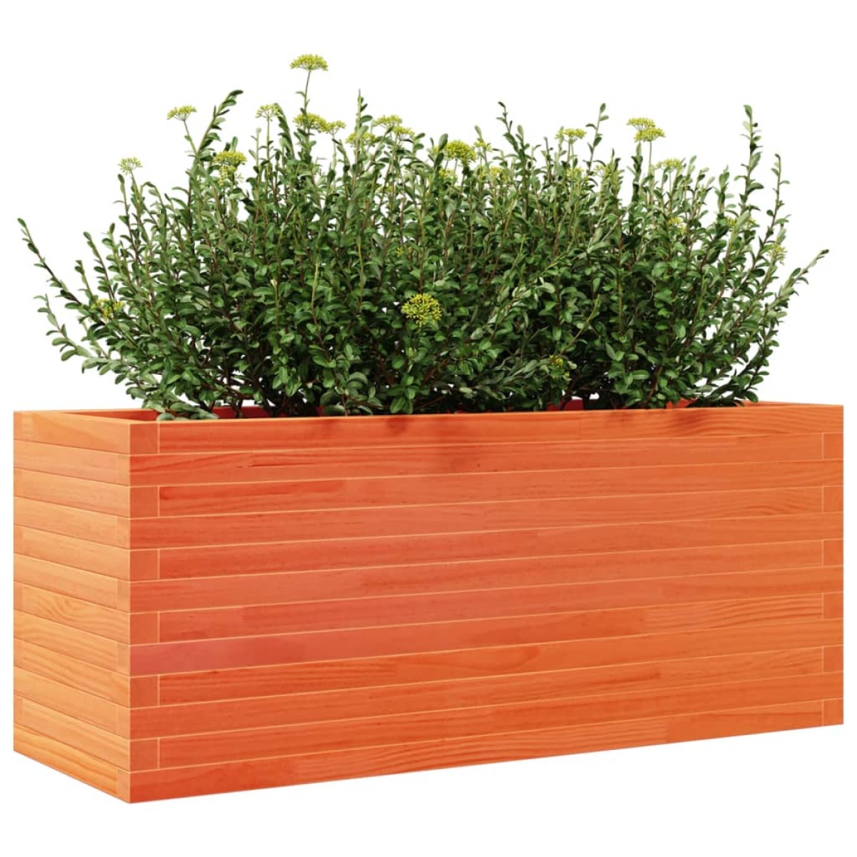 vidaXL Ζαρντινιέρα Καφέ Κεριού 110x40x45,5 εκ. από Μασίφ Ξύλο Πεύκου