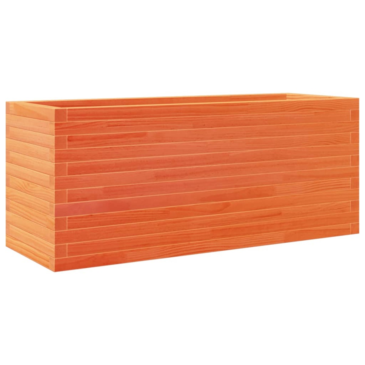 vidaXL Ζαρντινιέρα Καφέ Κεριού 110x40x45,5 εκ. από Μασίφ Ξύλο Πεύκου