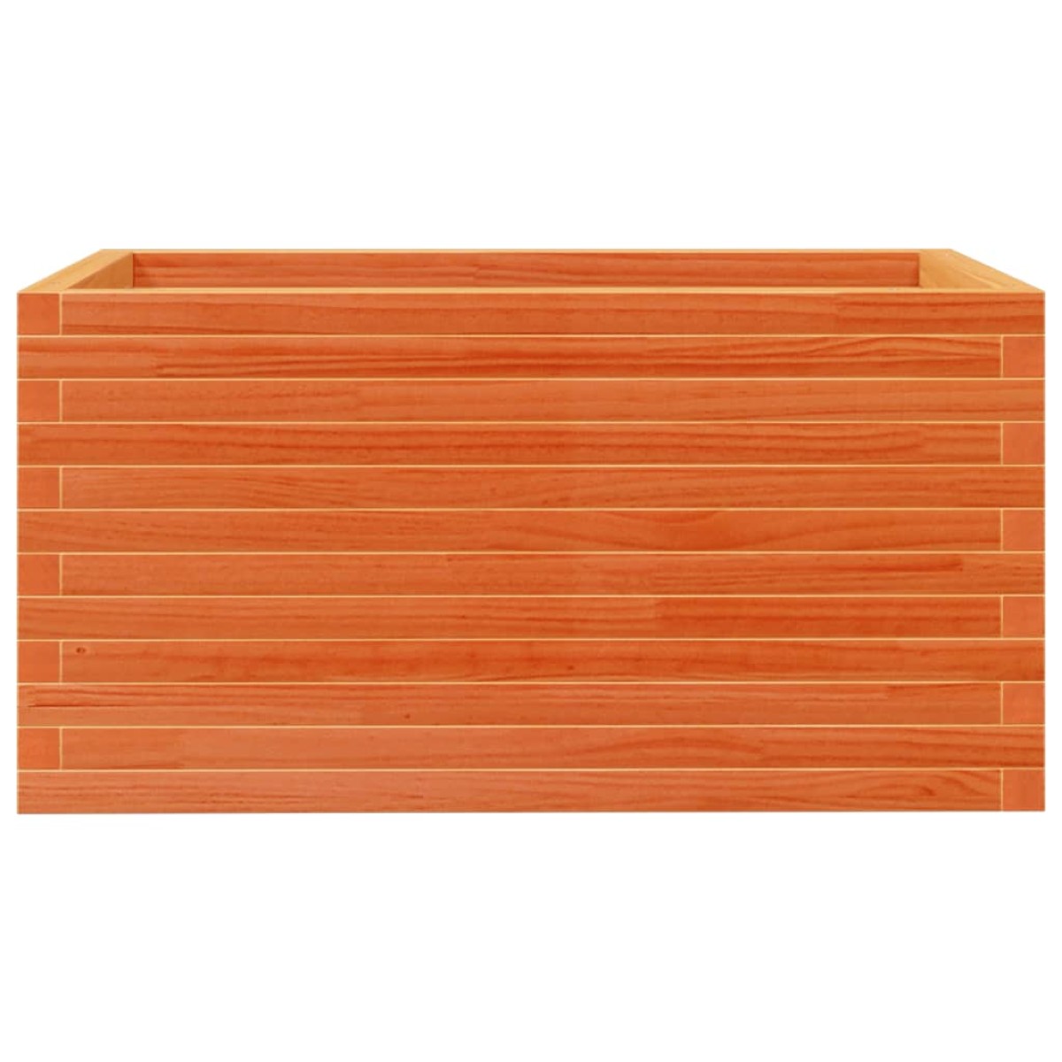 vidaXL Ζαρντινιέρα Καφέ Κεριού 90x60x45,5 εκ. από Μασίφ Ξύλο Πεύκου