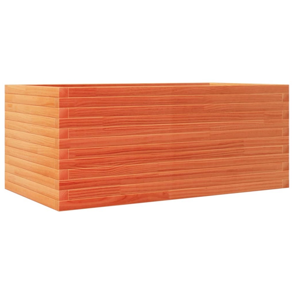 vidaXL Ζαρντινιέρα Καφέ Κεριού 110x60x45,5 εκ. από Μασίφ Ξύλο Πεύκου