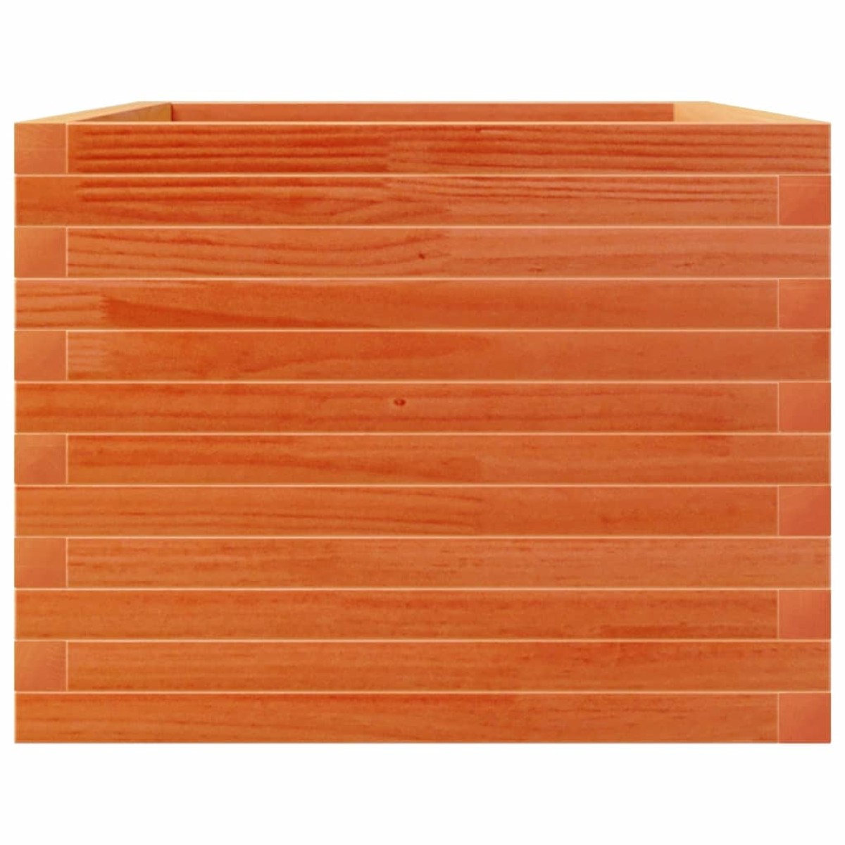 vidaXL Ζαρντινιέρα Καφέ Κεριού 110x60x45,5 εκ. από Μασίφ Ξύλο Πεύκου