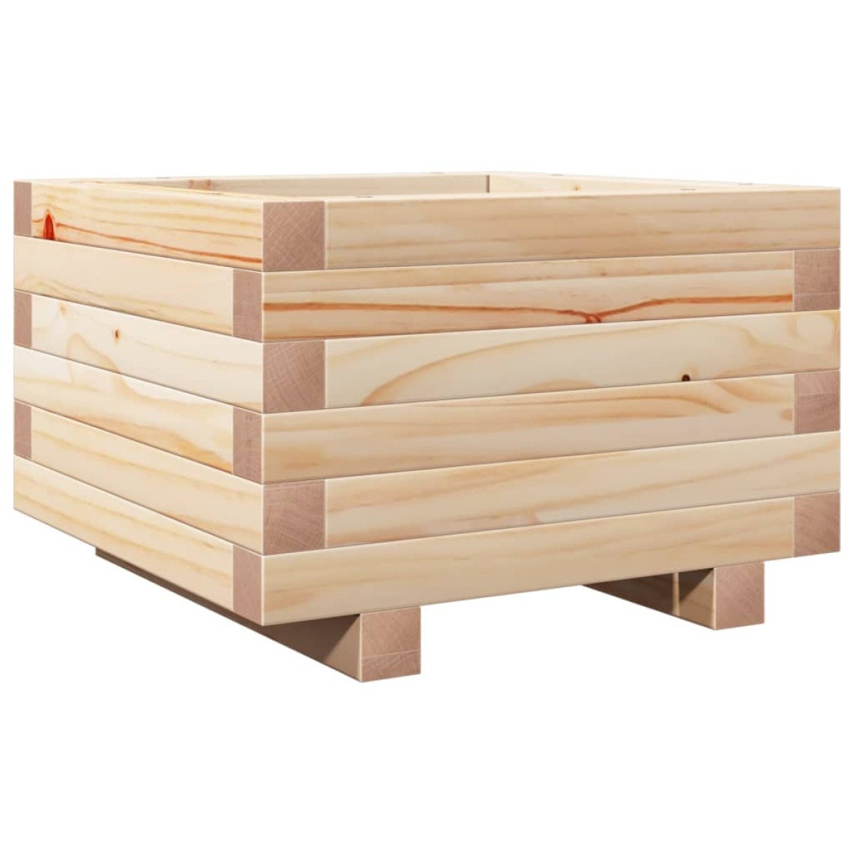 vidaXL Ζαρντινιέρα Κήπου 40x40x26,5 εκ από Μασίφ Ξύλο Πεύκου