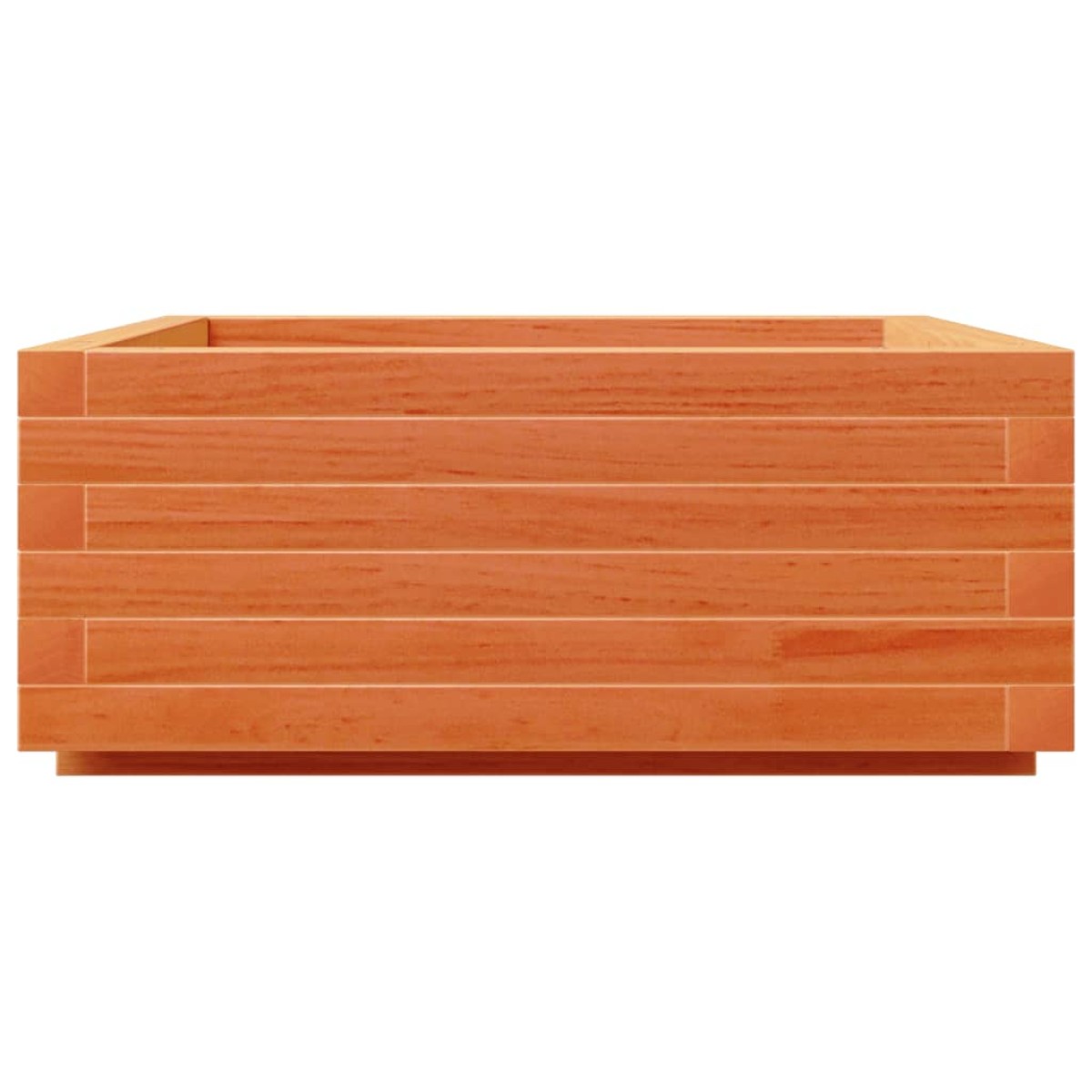 vidaXL Ζαρντινιέρα Καφέ Κεριού 60x60x26,5 εκ. από Μασίφ Ξύλο Πεύκου