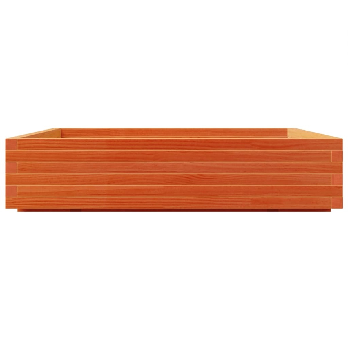 vidaXL Ζαρντινιέρα Καφέ Κεριού 110x110x26,5 εκ. από Μασίφ Ξύλο Πεύκου