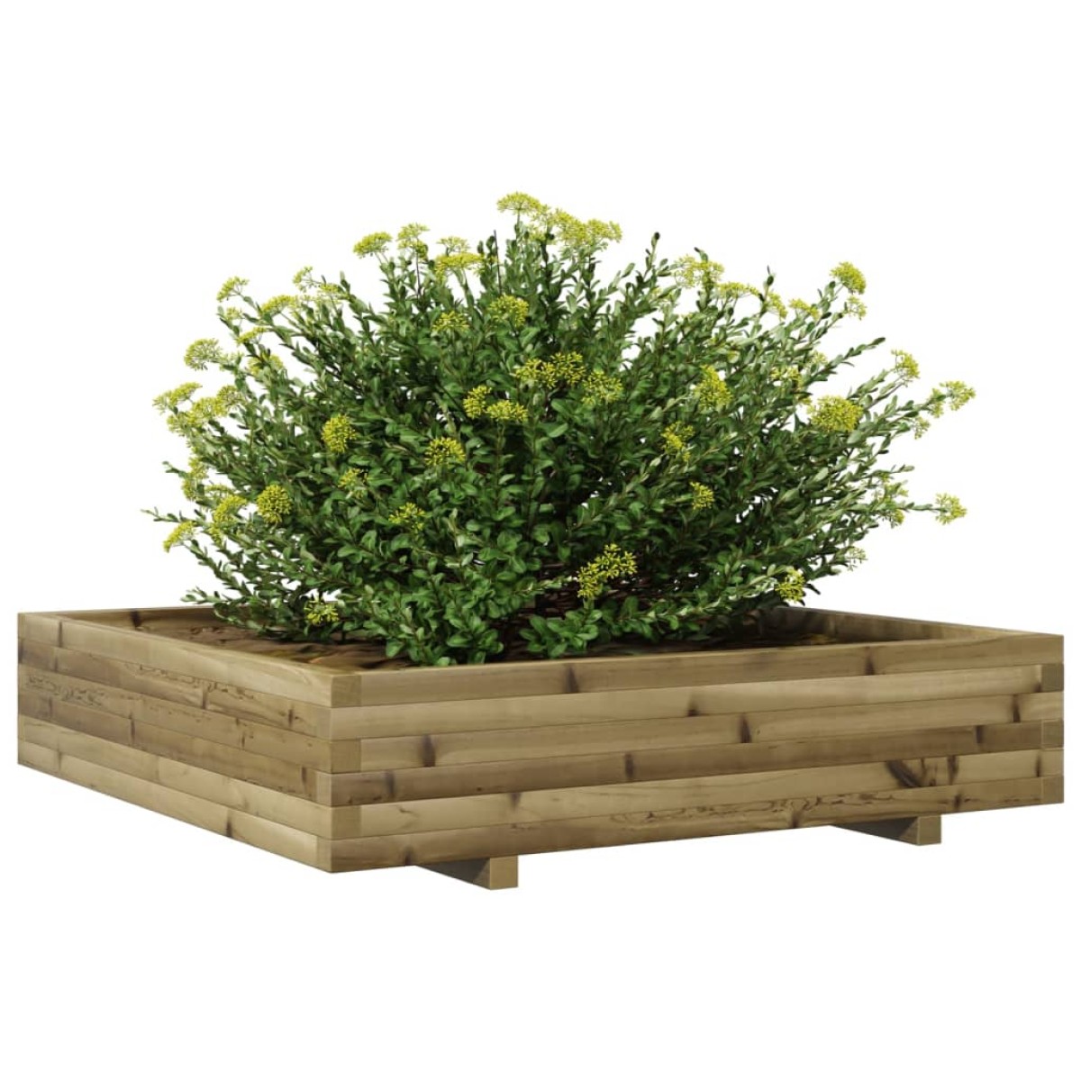 vidaXL Ζαρντινιέρα Κήπου 110x110x26,5 εκ. από Εμποτισμένο Ξύλο Πεύκου