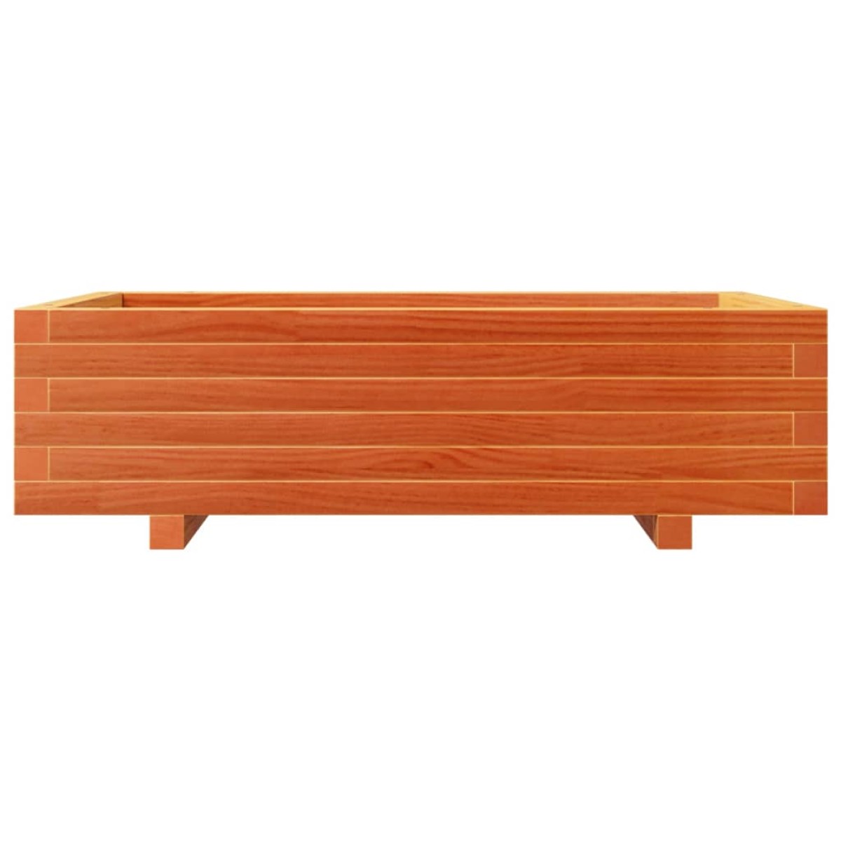vidaXL Ζαρντινιέρα Καφέ Κεριού 90x60x26,5 εκ. από Μασίφ Ξύλο Πεύκου
