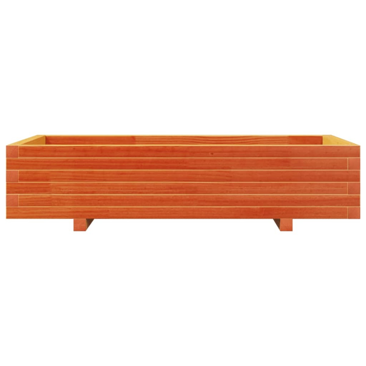 vidaXL Ζαρντινιέρα Καφέ Κεριού 110x60x26,5 εκ. από Μασίφ Ξύλο Πεύκου