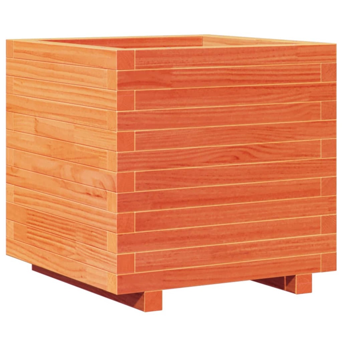 vidaXL Ζαρντινιέρα Καφέ Κεριού 50x50x49,5 εκ. από Μασίφ Ξύλο Πεύκου