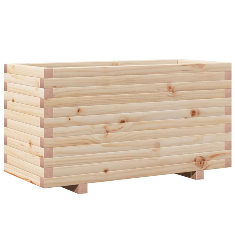vidaXL Ζαρντινιέρα Κήπου 90x40x49,5 εκ από Μασίφ Ξύλο Πεύκου
