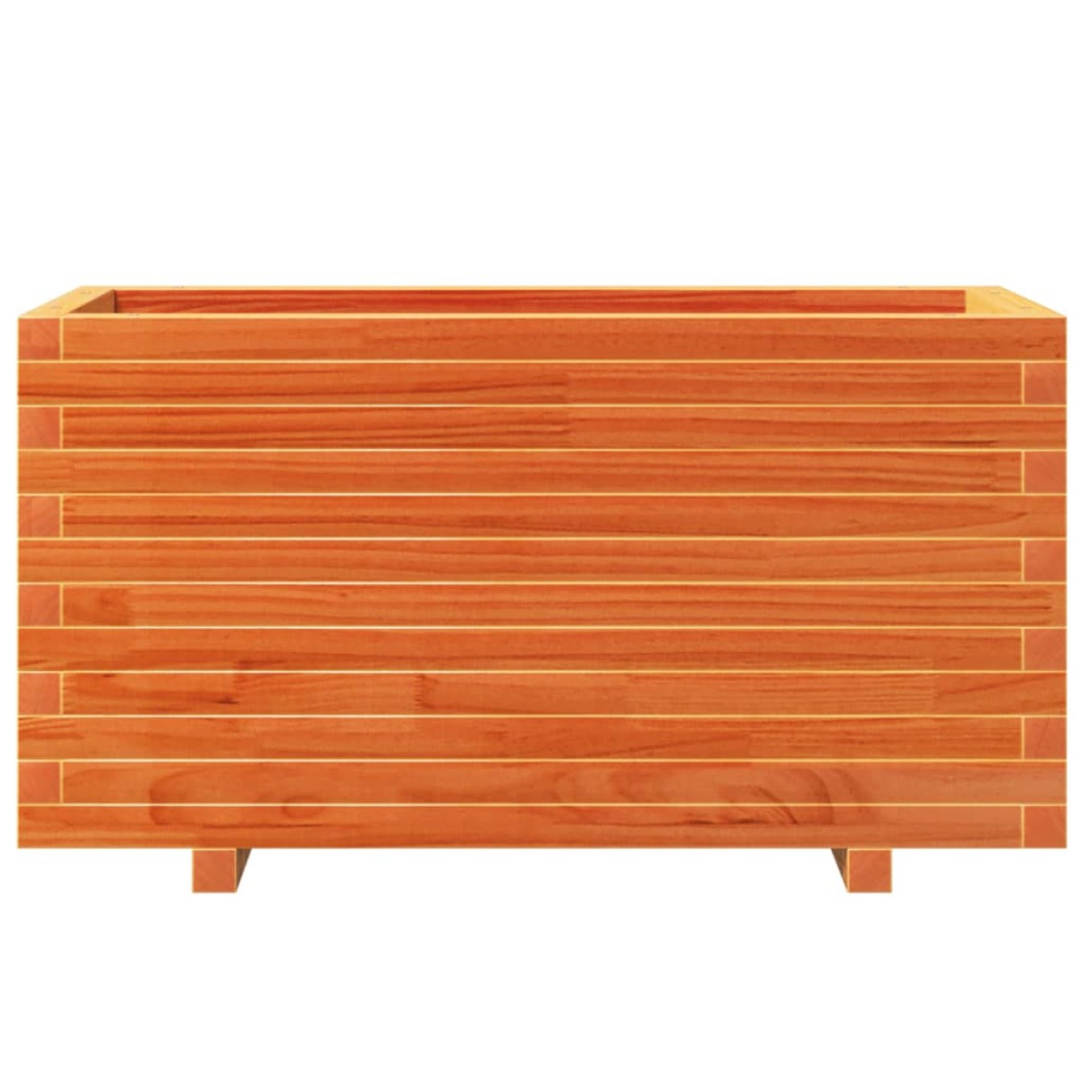 vidaXL Ζαρντινιέρα Καφέ Κεριού 90x40x49,5 εκ. από Μασίφ Ξύλο Πεύκου