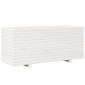 vidaXL Ζαρντινιέρα Κήπου Λευκή 110x40x49,5 εκ. από Μασίφ Ξύλο Πεύκου