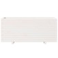 vidaXL Ζαρντινιέρα Κήπου Λευκή 110x40x49,5 εκ. από Μασίφ Ξύλο Πεύκου