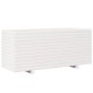 vidaXL Ζαρντινιέρα Κήπου Λευκή 110x40x49,5 εκ. από Μασίφ Ξύλο Πεύκου