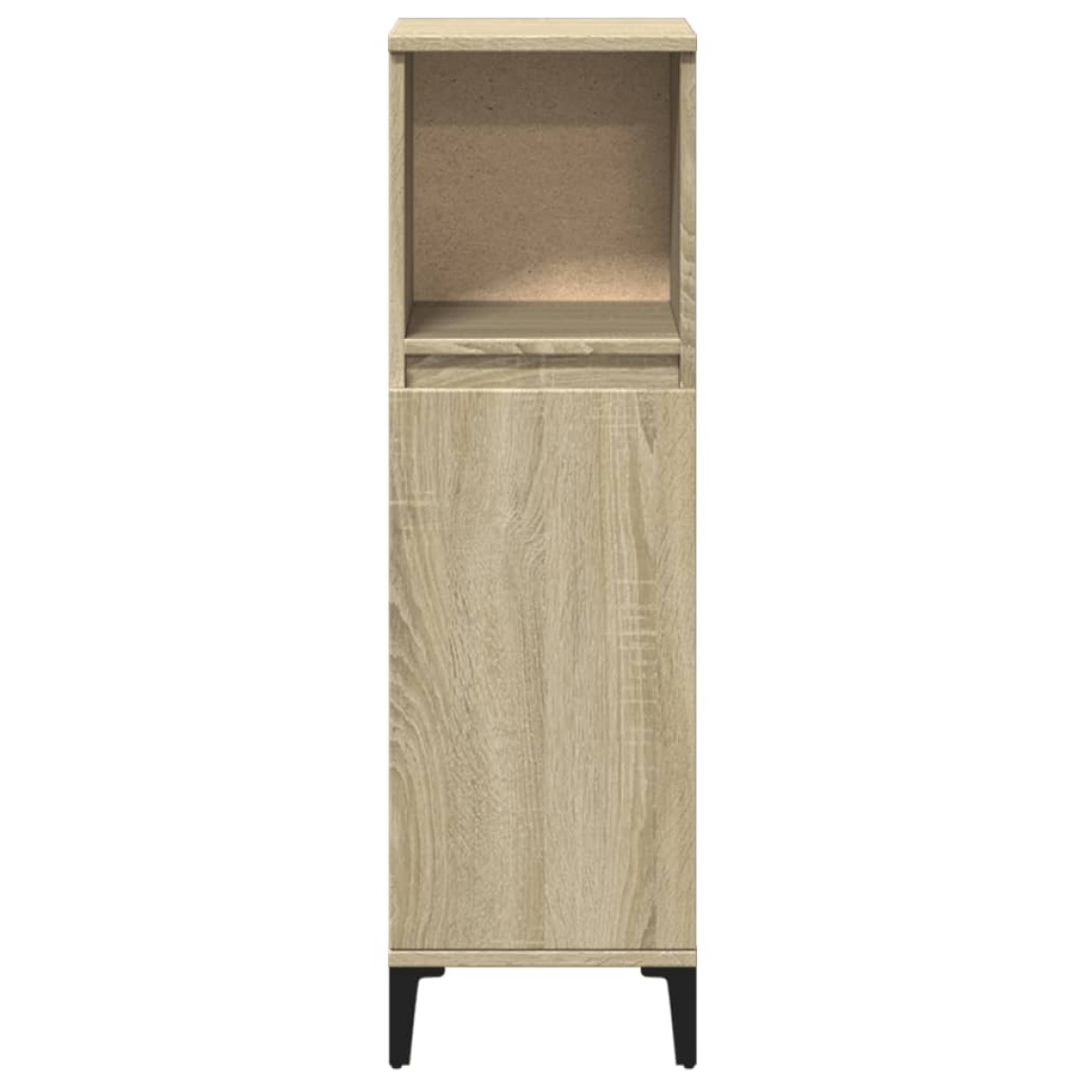 vidaXL Ντουλάπι Μπάνιου Sonoma Δρυς 30x30x100 εκ. Επεξεργασμένο Ξύλο