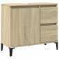 vidaXL Ντουλάπι Μπάνιου Sonoma Δρυς 65x33x60 εκ. Επεξεργασμένο Ξύλο