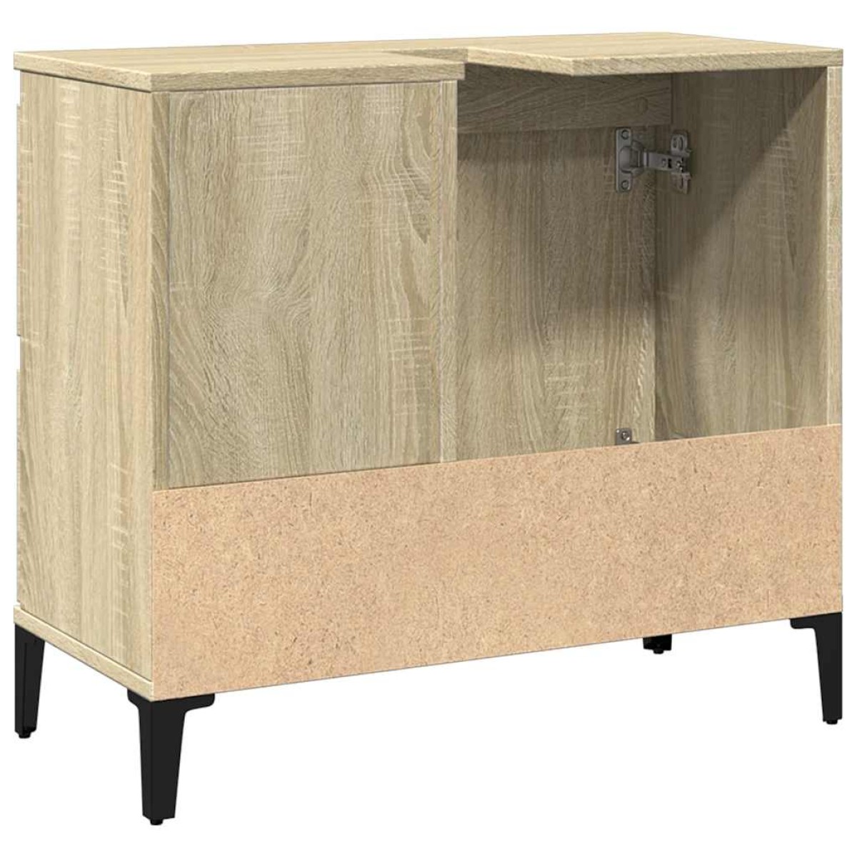 vidaXL Ντουλάπι Μπάνιου Sonoma Δρυς 65x33x60 εκ. Επεξεργασμένο Ξύλο