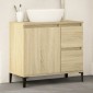 vidaXL Ντουλάπι Μπάνιου Sonoma Δρυς 65x33x60 εκ. Επεξεργασμένο Ξύλο