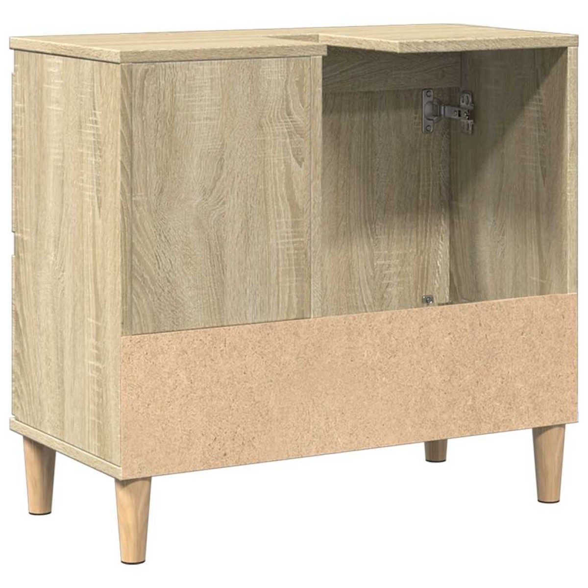 vidaXL Ντουλάπι Μπάνιου Sonoma Δρυς 65x33x60 εκ. Επεξεργασμένο Ξύλο