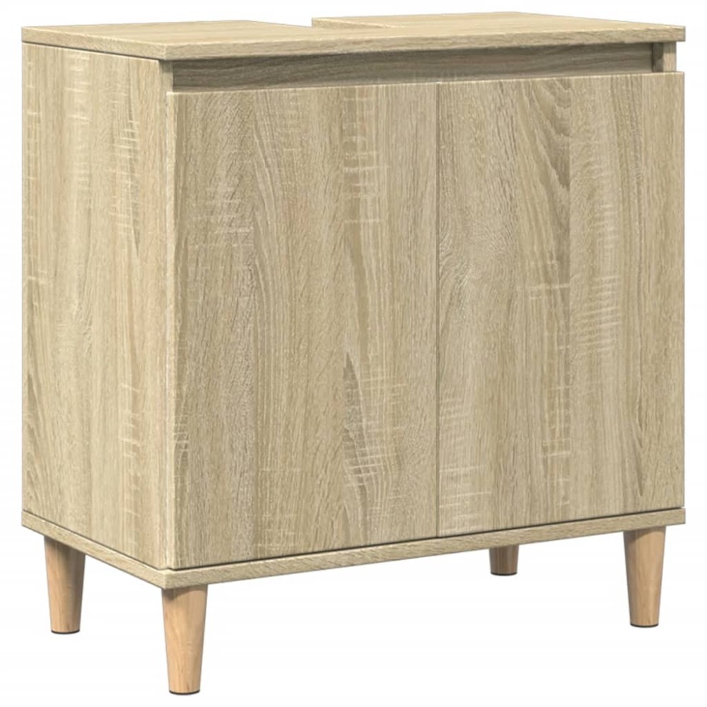 vidaXL Ντουλάπι Νιπτήρα Sonoma Δρυς 58x33x60 εκ. Επεξεργασμένο Ξύλο