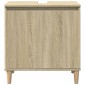 vidaXL Ντουλάπι Νιπτήρα Sonoma Δρυς 58x33x60 εκ. Επεξεργασμένο Ξύλο