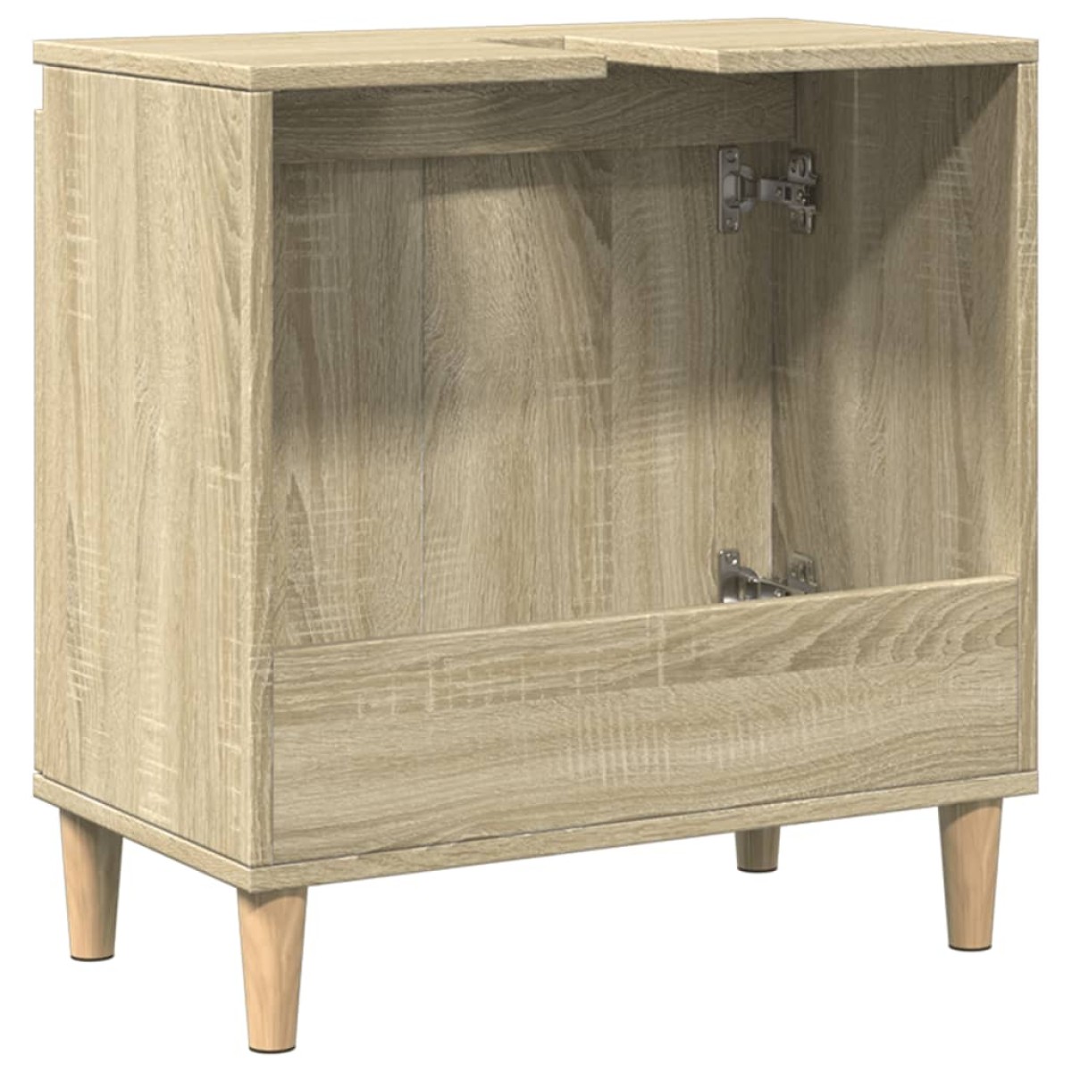 vidaXL Ντουλάπι Νιπτήρα Sonoma Δρυς 58x33x60 εκ. Επεξεργασμένο Ξύλο