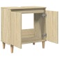 vidaXL Ντουλάπι Νιπτήρα Sonoma Δρυς 58x33x60 εκ. Επεξεργασμένο Ξύλο
