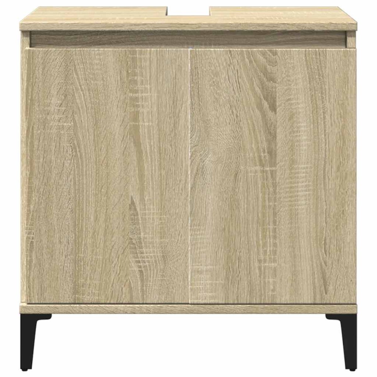 vidaXL Ντουλάπι Νιπτήρα Sonoma Δρυς 58x33x60 εκ. Επεξεργασμένο Ξύλο