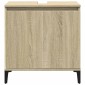 vidaXL Ντουλάπι Νιπτήρα Sonoma Δρυς 58x33x60 εκ. Επεξεργασμένο Ξύλο