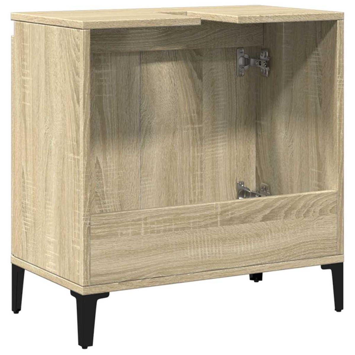 vidaXL Ντουλάπι Νιπτήρα Sonoma Δρυς 58x33x60 εκ. Επεξεργασμένο Ξύλο