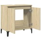 vidaXL Ντουλάπι Νιπτήρα Sonoma Δρυς 58x33x60 εκ. Επεξεργασμένο Ξύλο